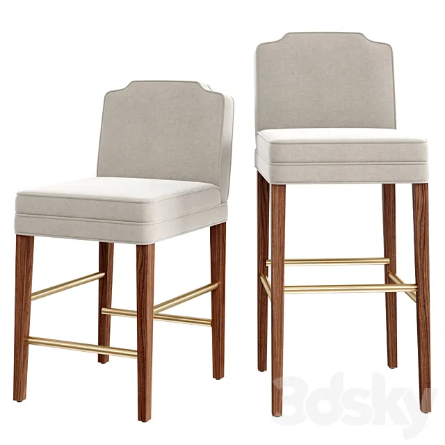 KST CUSHIONED BAR STOOL 3ds Max