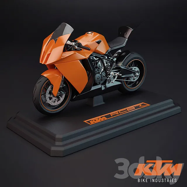 KTM RC8 R Track 3DS Max Model