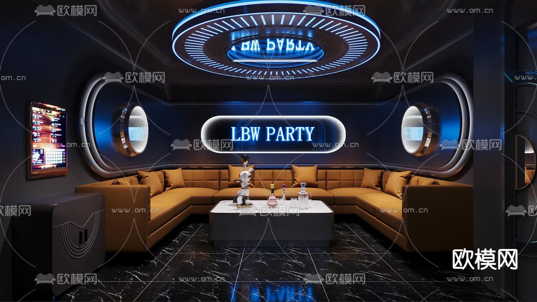 KTV Interior 3D Models – Karaoke – 019 – CORONA Render
