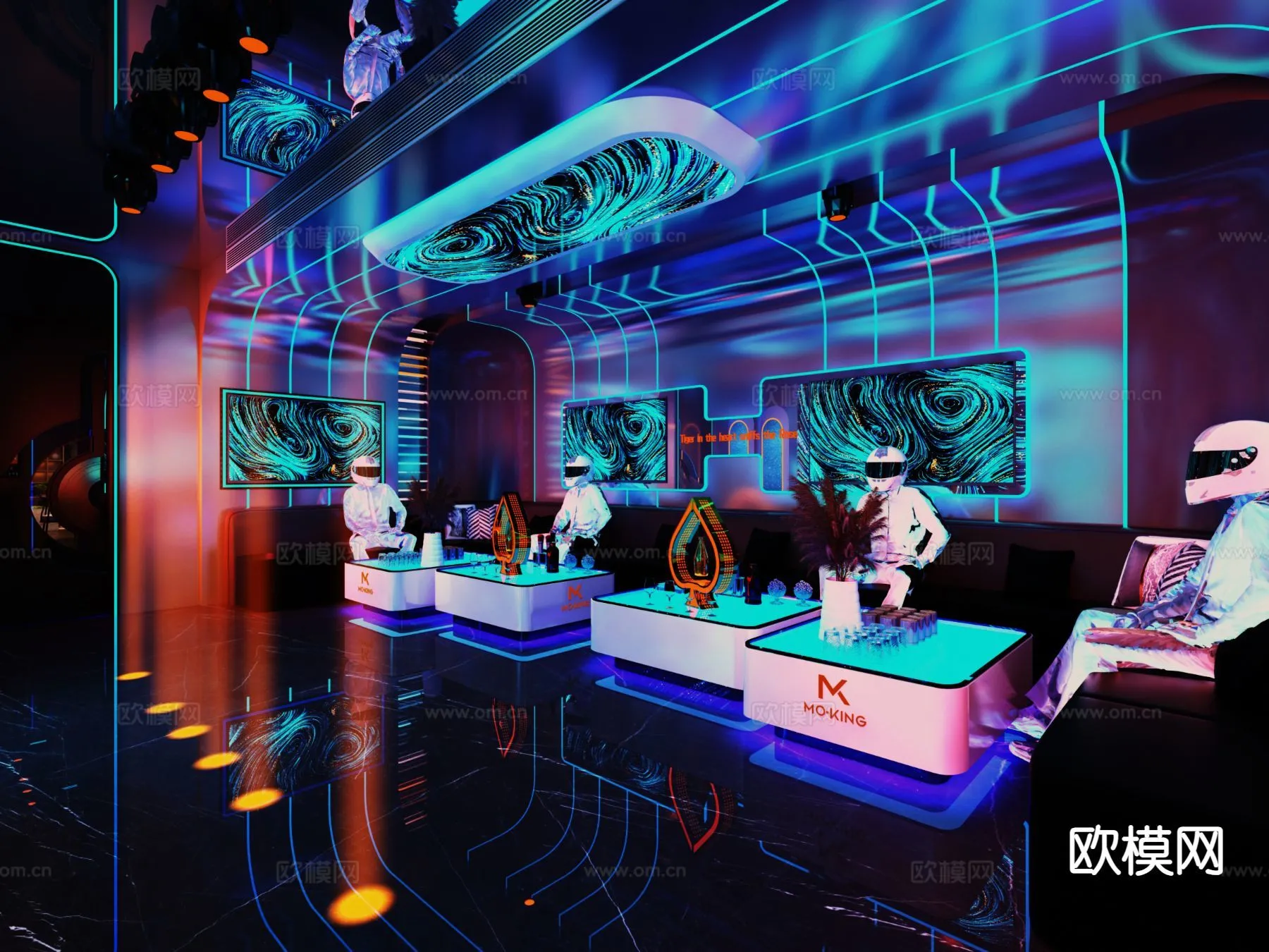 KTV Interior 3D Models – Karaoke – 035 – VRAY Render