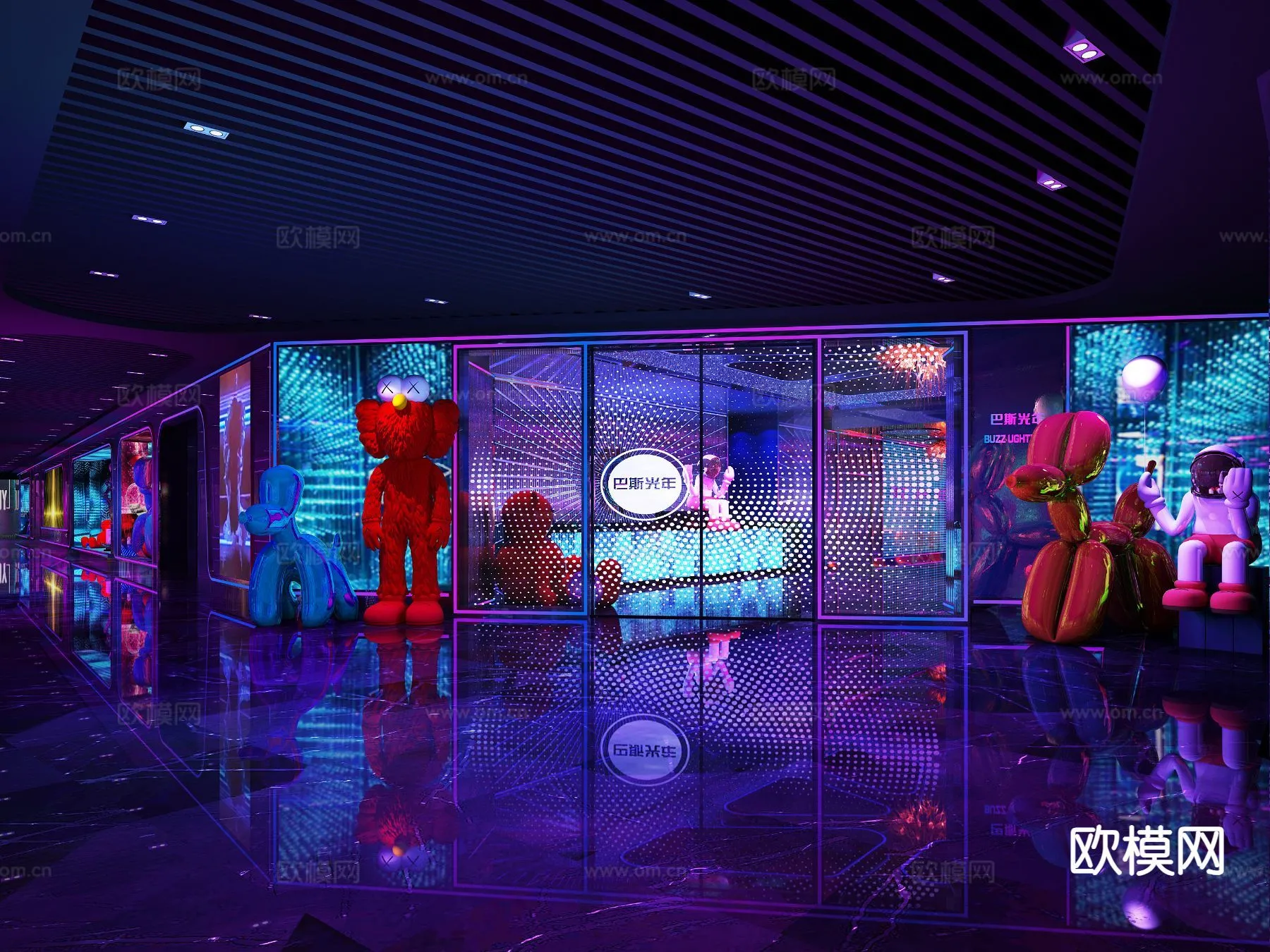 KTV Interior 3D Models – Karaoke – 056 – VRAY Render