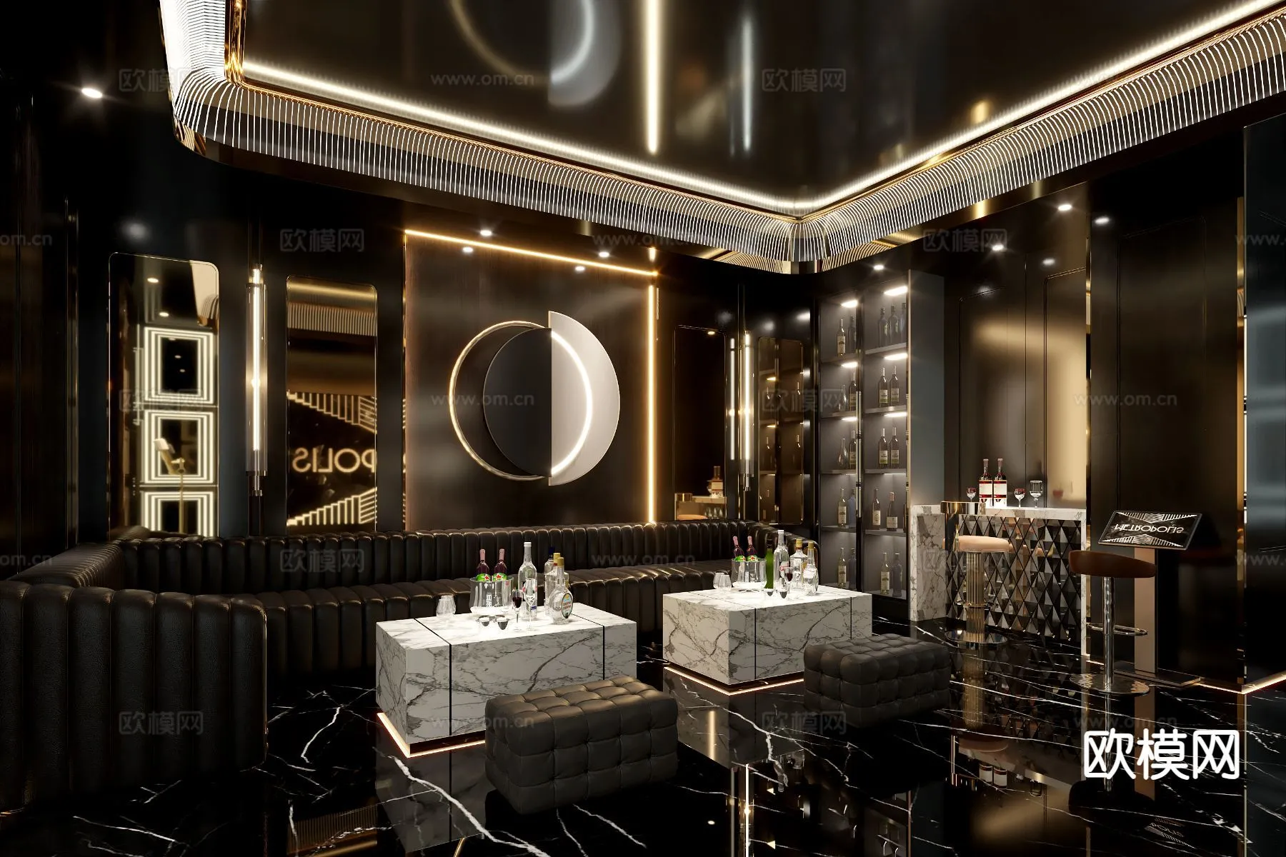 KTV Interior 3D Models – Karaoke – 058 – VRAY Render