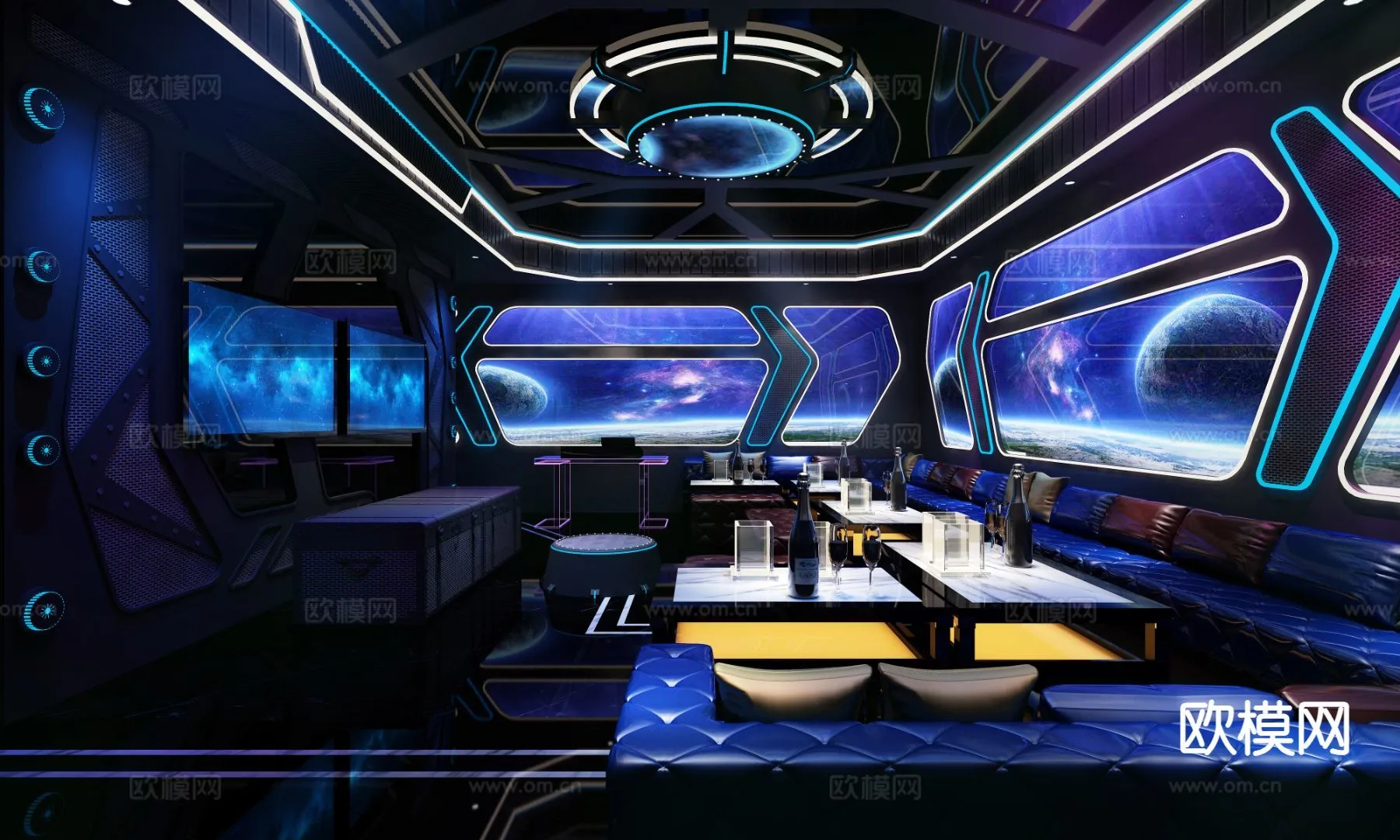 KTV Interior 3D Models – Karaoke – 063 – VRAY Render