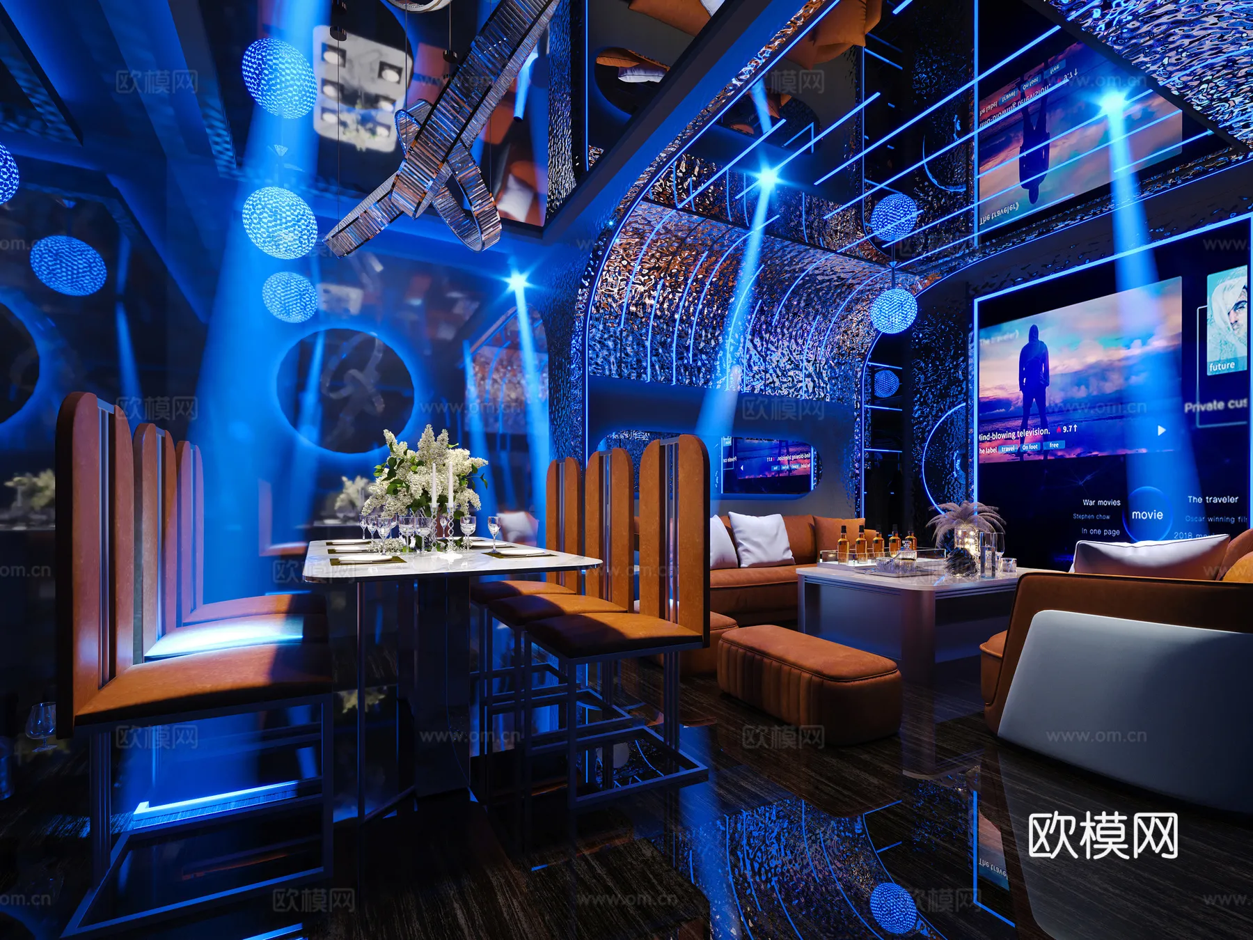 KTV Interior 3D Models – Karaoke – 101 – CORONA Render