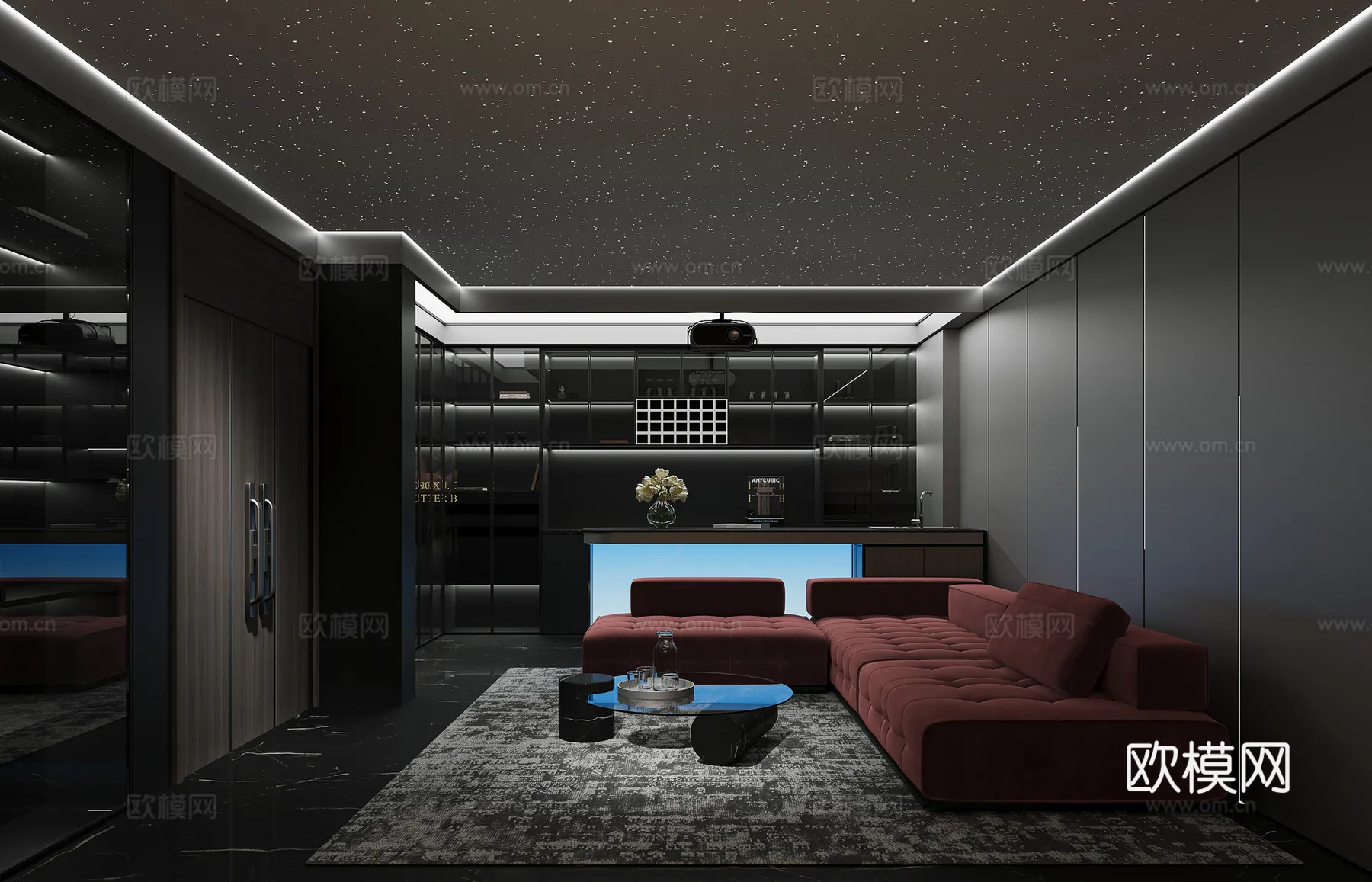 KTV Interior 3D Models – Karaoke – 102 – CORONA Render