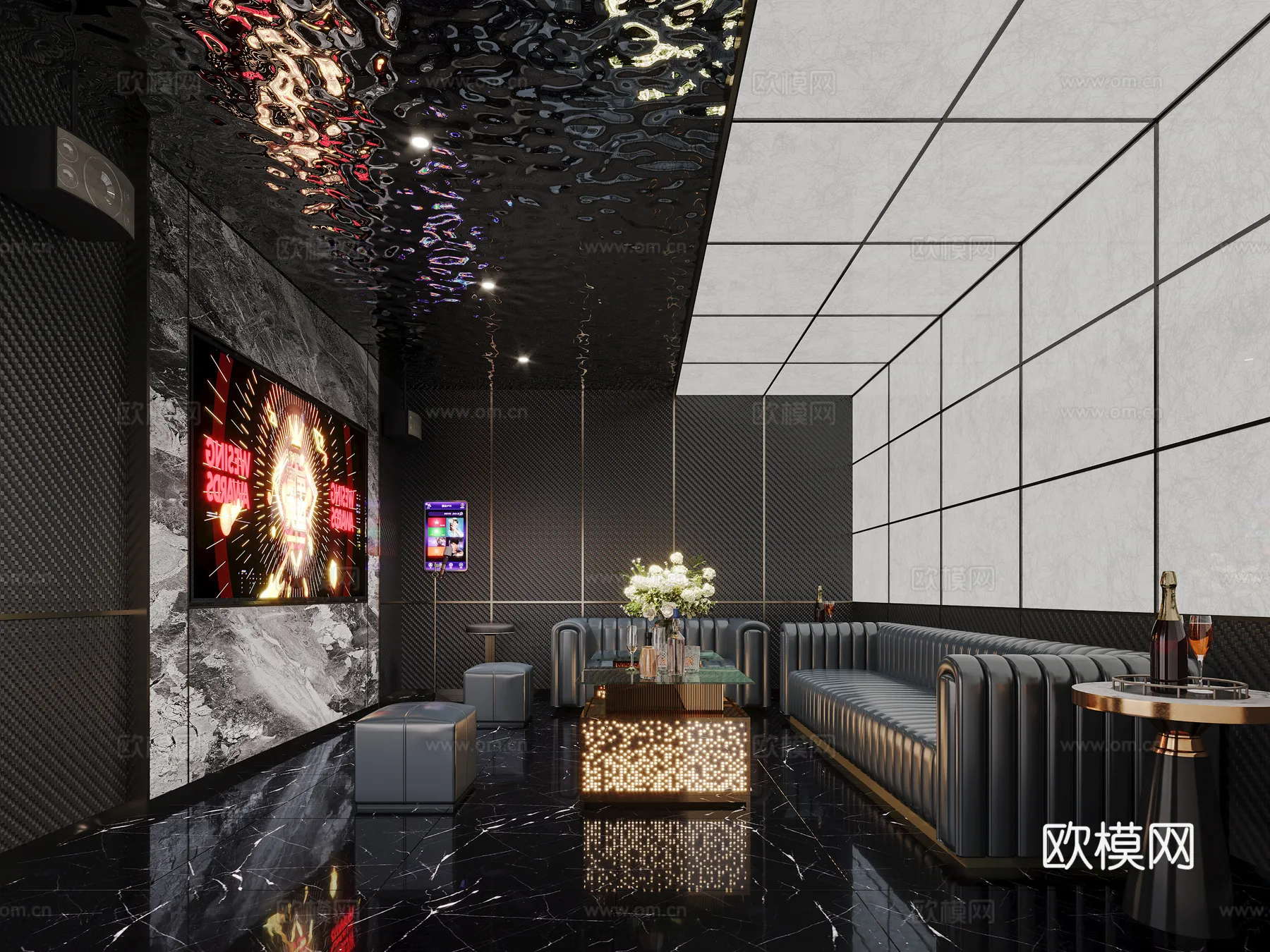 KTV Interior 3D Models – Karaoke – 128 – CORONA Render