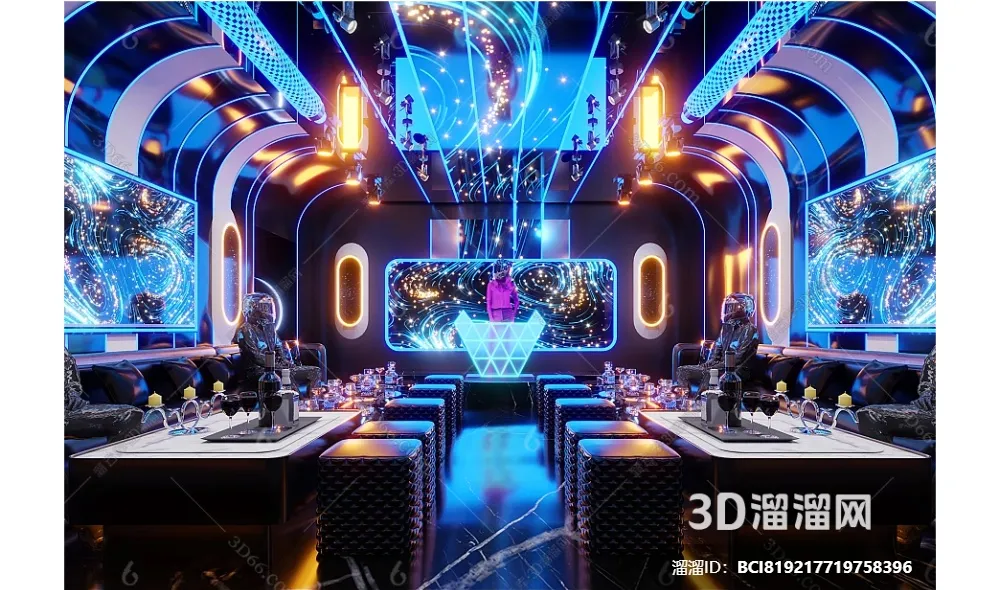 KTV Interior 3D Models – Karaoke – 145 – CORONA Render