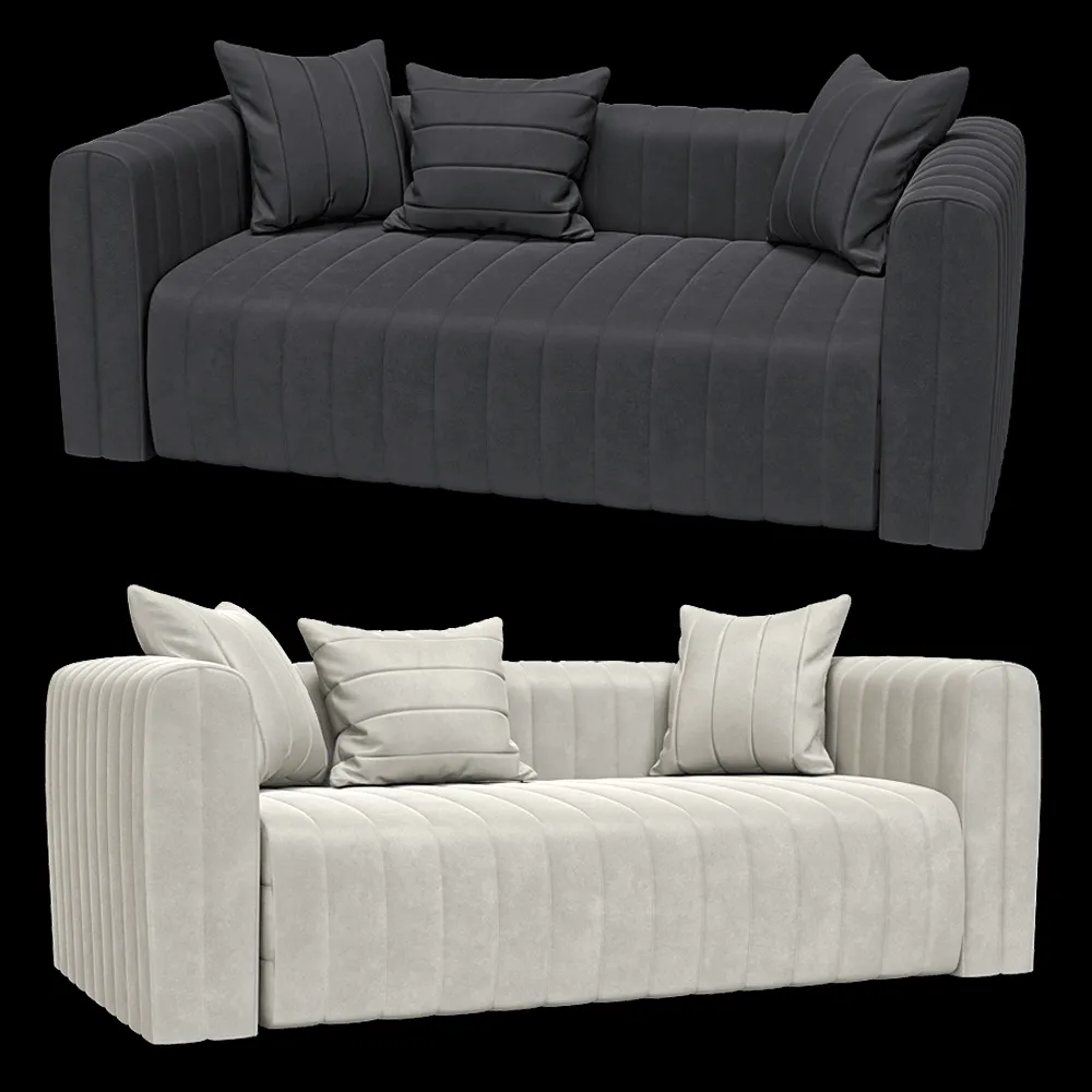 KULT  – 2-seater fixed sofa Bardi 1 3ds Max