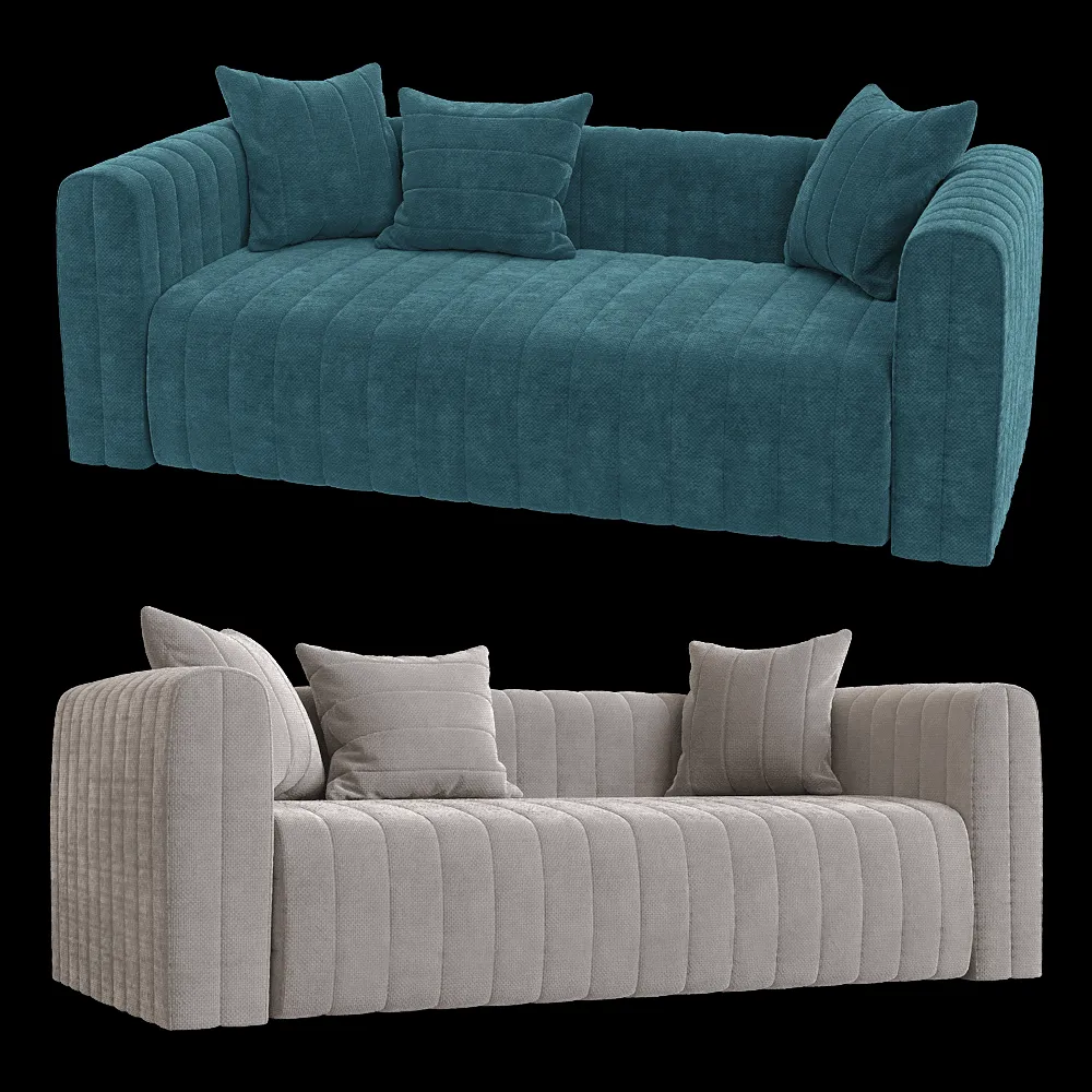 KULT  – 2-seater fixed sofa Bardi 2 3ds Max