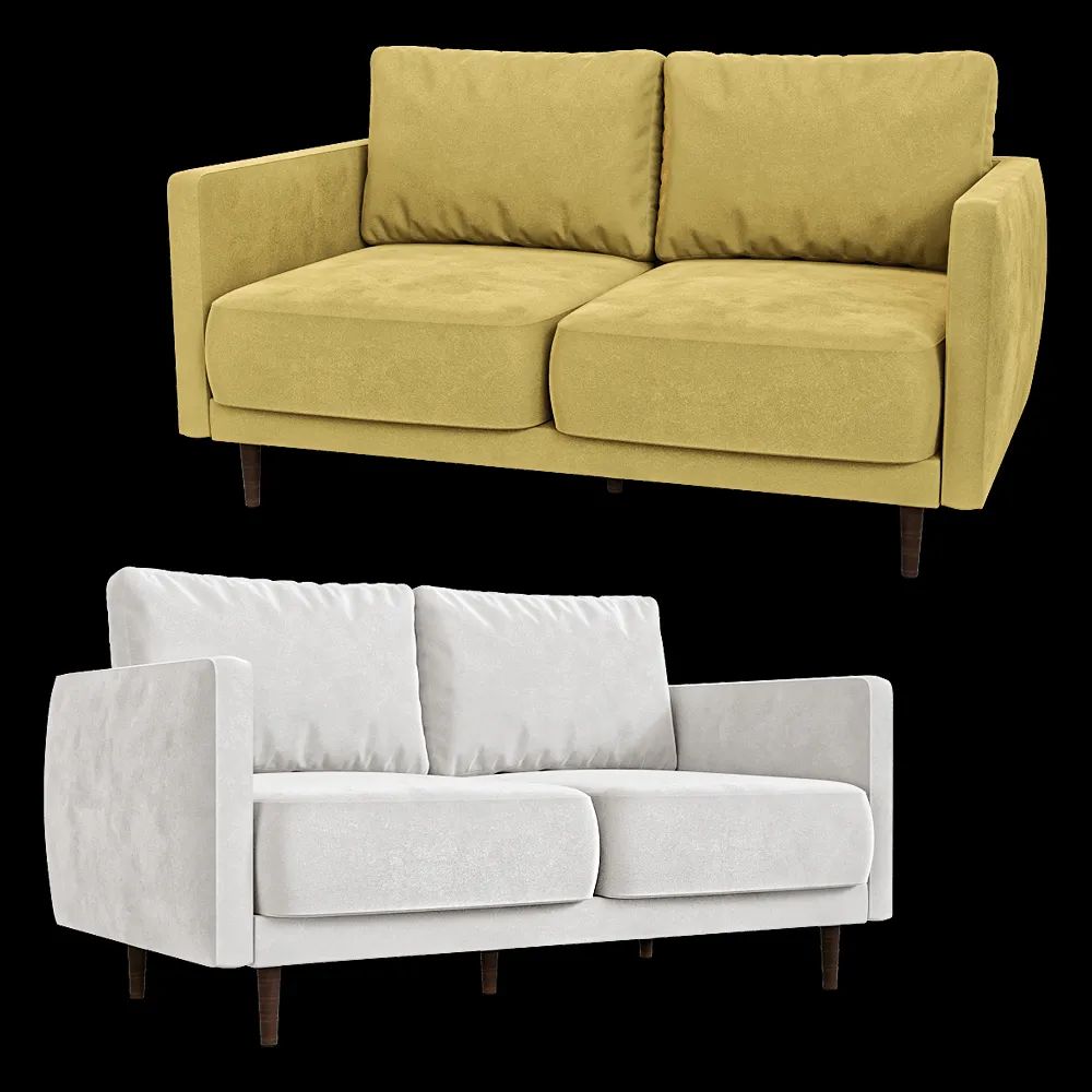 KULT  – 2-seater fixed sofa Rene 2 3ds Max