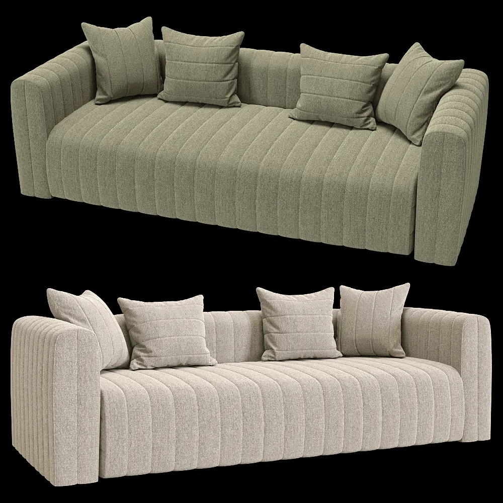 KULT  – 3-seater fixed sofa Bardi 1 3ds Max