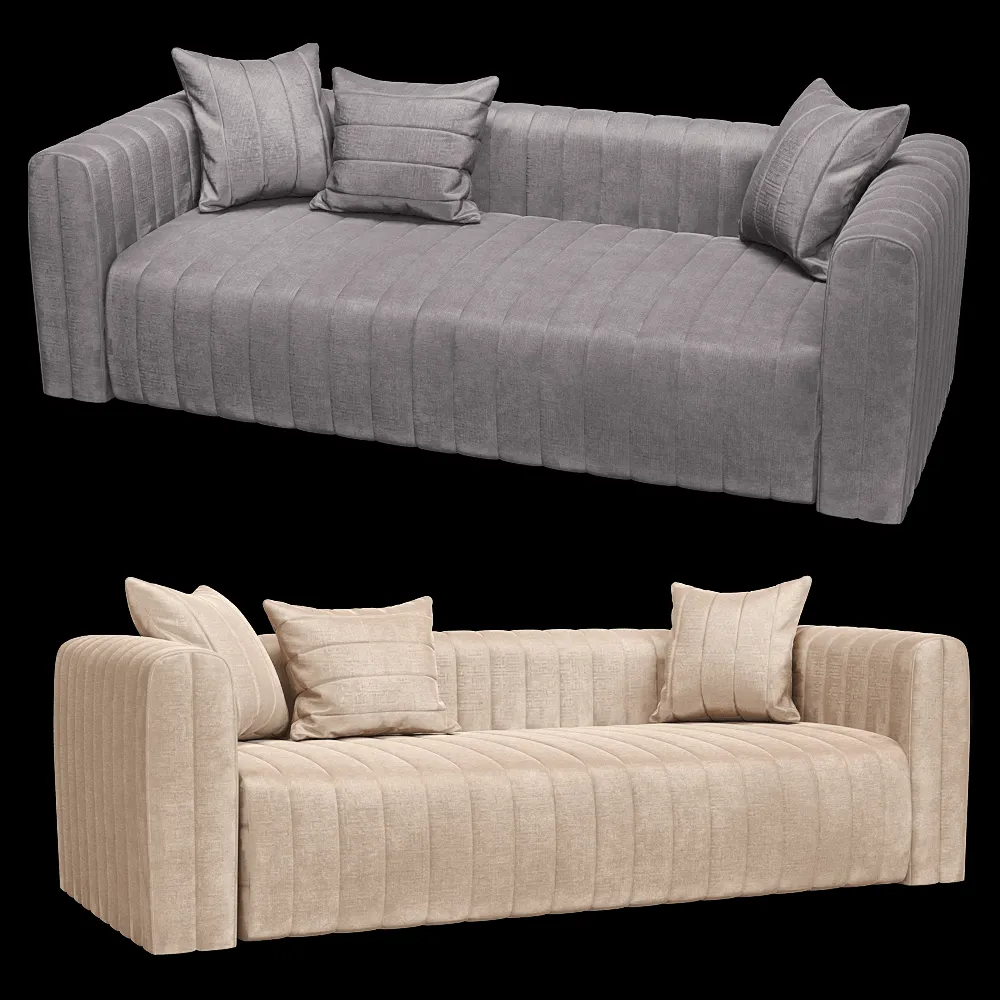KULT  – 3-seater fixed sofa Bardi 2 3ds Max