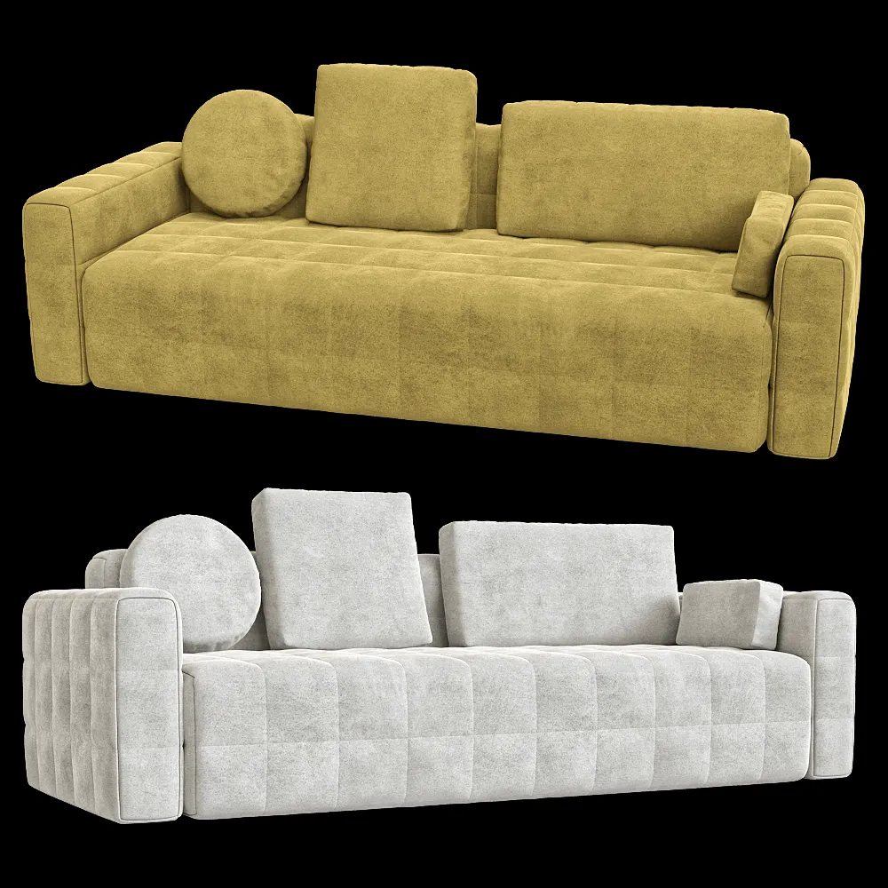 KULT  – 3-seater fixed sofa Block 2 3ds Max