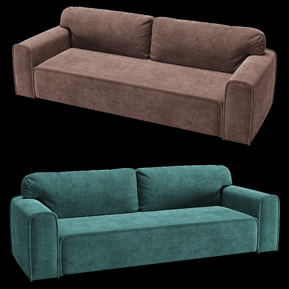 KULT  – 3-seater fixed sofa Boni 13 00 3ds Max