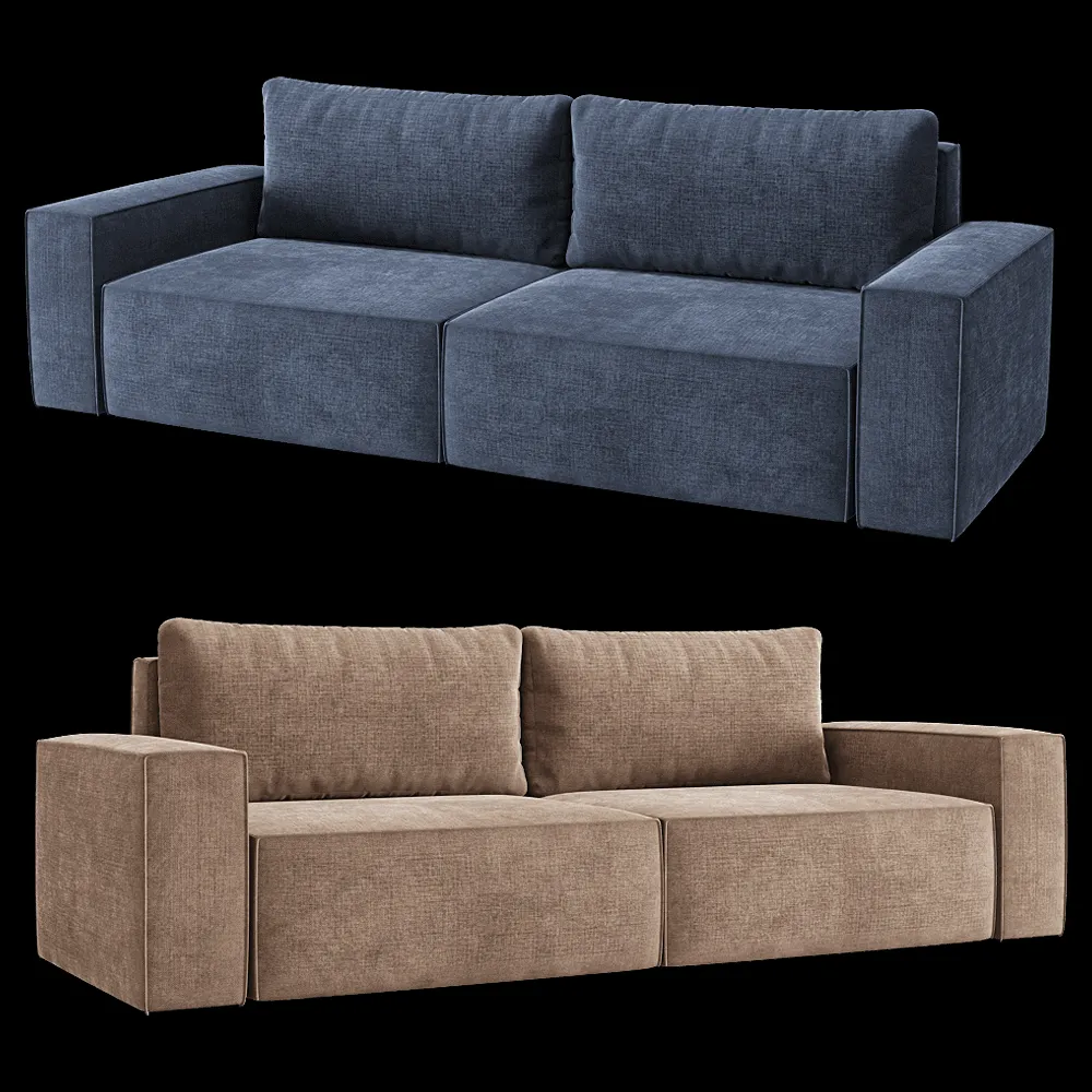 KULT  – 3-seater fixed sofa Erwin 3ds Max