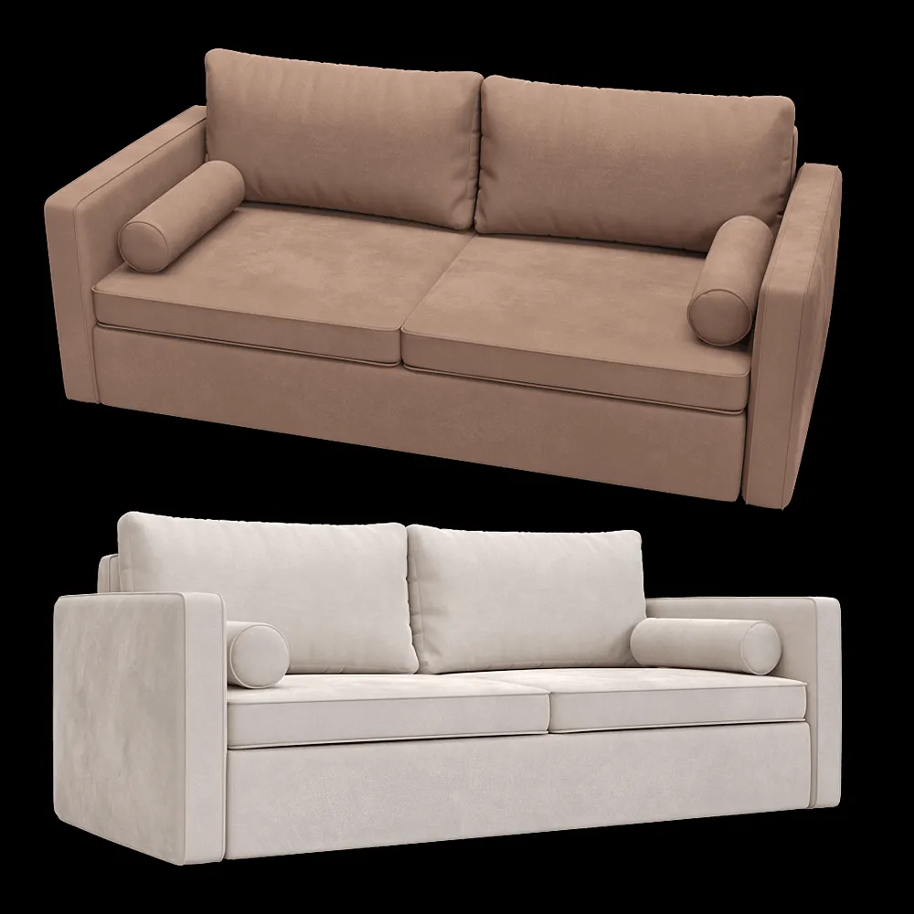 KULT  – 3-seater fixed sofa Moreno 1 3ds Max