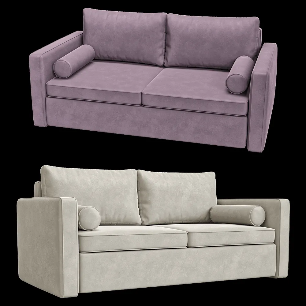 KULT  – 3-seater fixed sofa Moreno 2 3ds Max