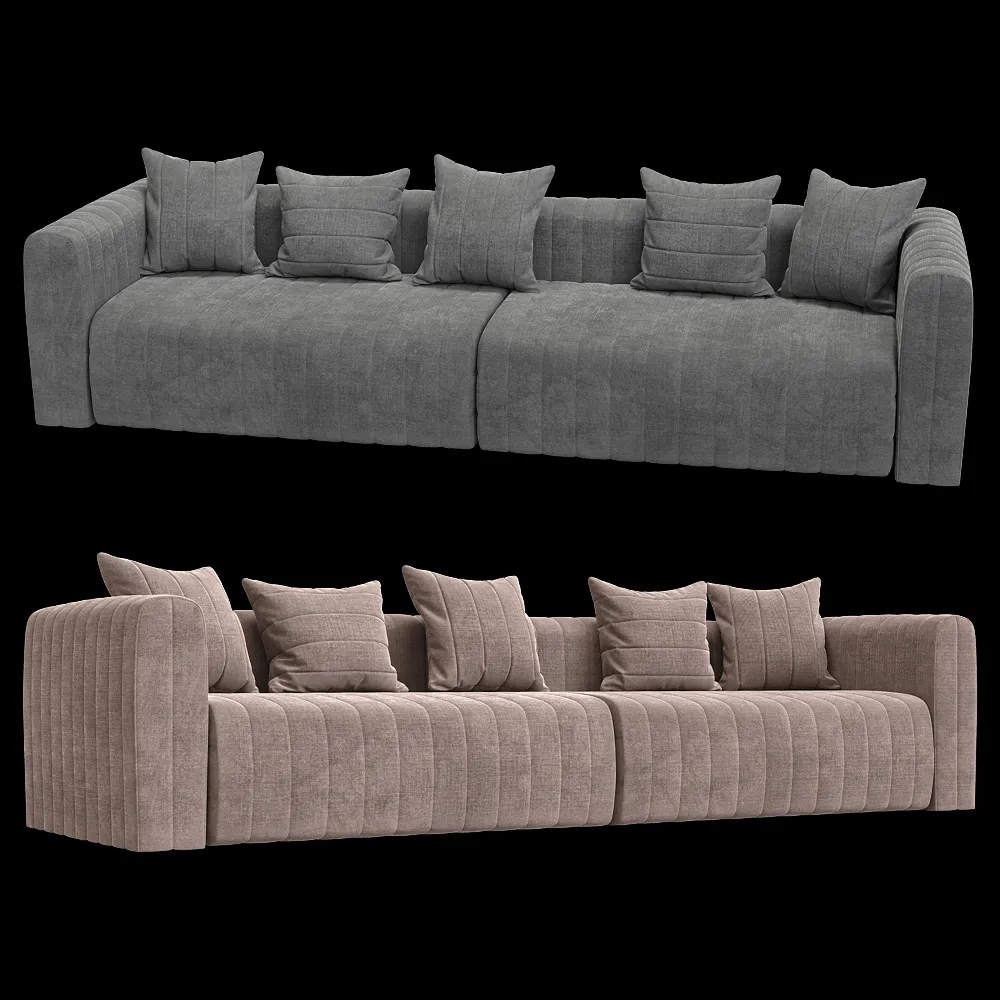 KULT  – 4-seater fixed sofa Bardi 3ds Max