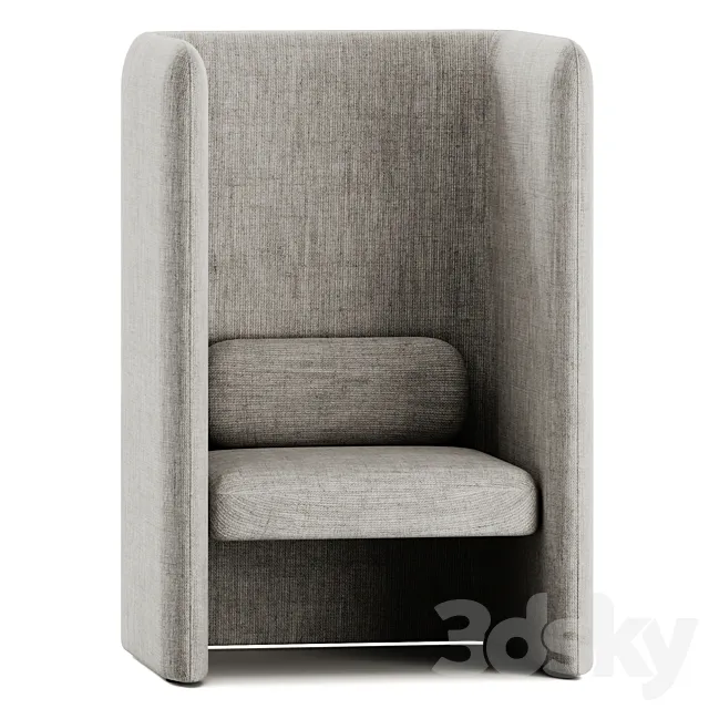 KUMO P High-back Armchair by IBEBI 3ds Max