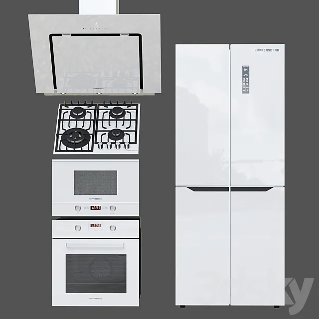 Kuppersberg kitchen appliances collection 3DS Max Model