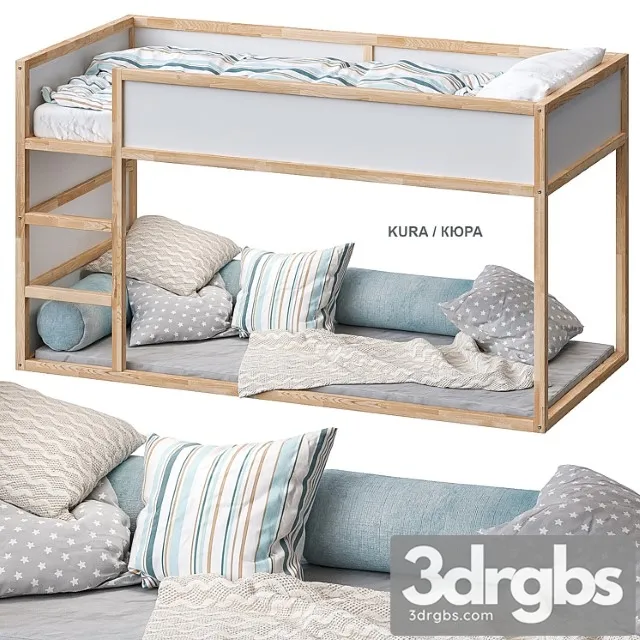 Kura Kura Double Bed 2 Ikea 3dsmax Download