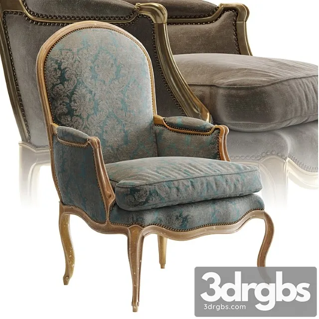 L.xv bergere Armchair 3dsmax Download