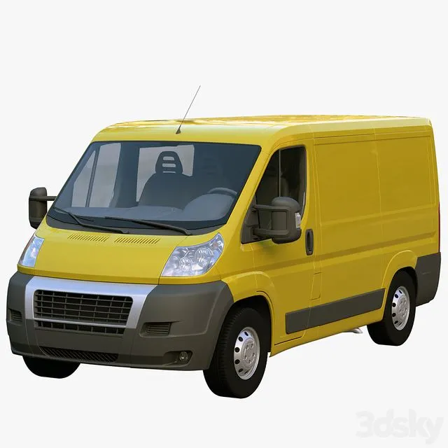 L1H1 truck box van 3dsMax Model
