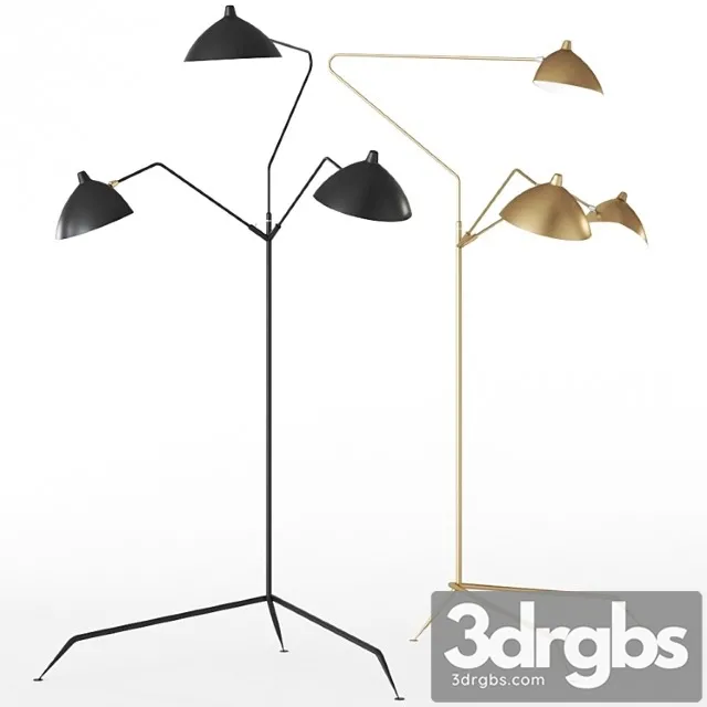 L3b floor lamp by serge mouille