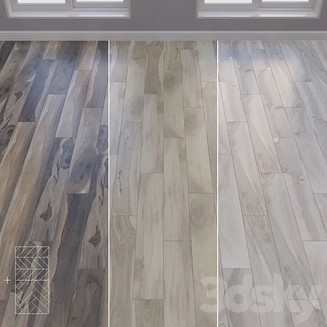 La Fabbrica KAURI floor linear chevron herringbone set1 3ds Max