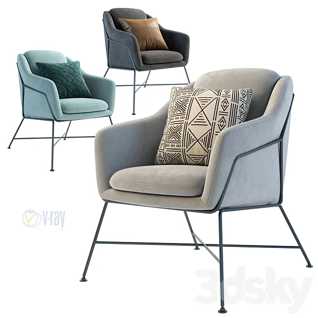 La Forma. Armchair Brida 3DS Max Model