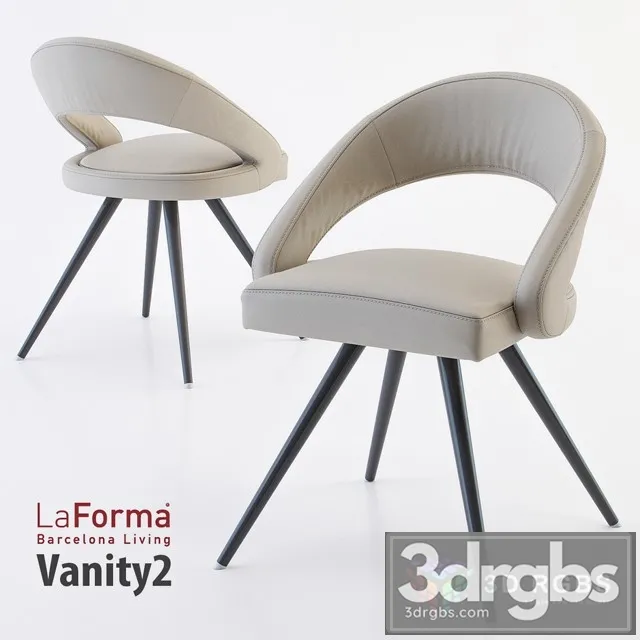La Forma Vanity Armchair 02 3dsmax Download