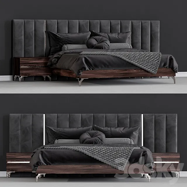 LA furniture store “modern bed” 3DSMax File
