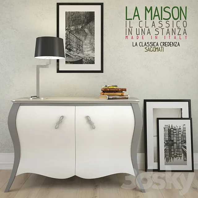 LA Maison Credenza Sagomati 1775 T sideboard 3DS Max Model