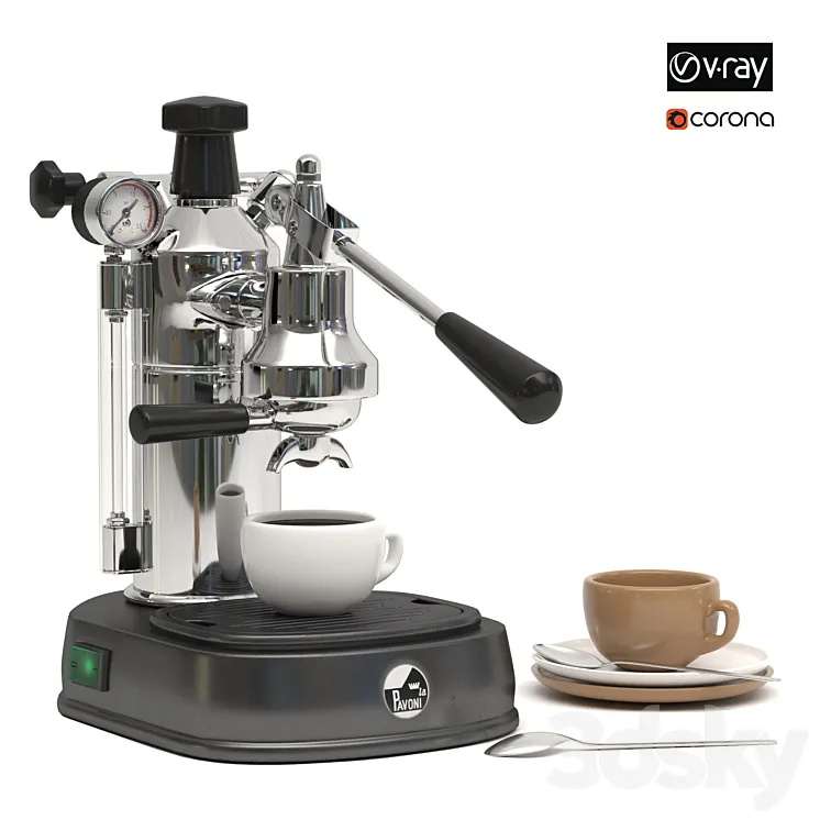 La Pavoni Professional Coffee Machine-PBB16 3DS Max