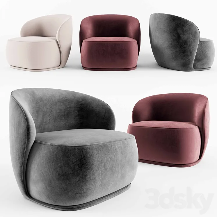 La Pipe Lounge Chair 3DS Max