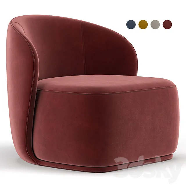 La Pipe Lounge Chair 3DS Max Model