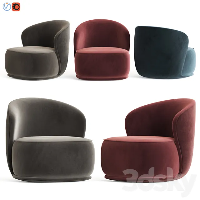 La Pipe Lounge Chair 3DSMax File