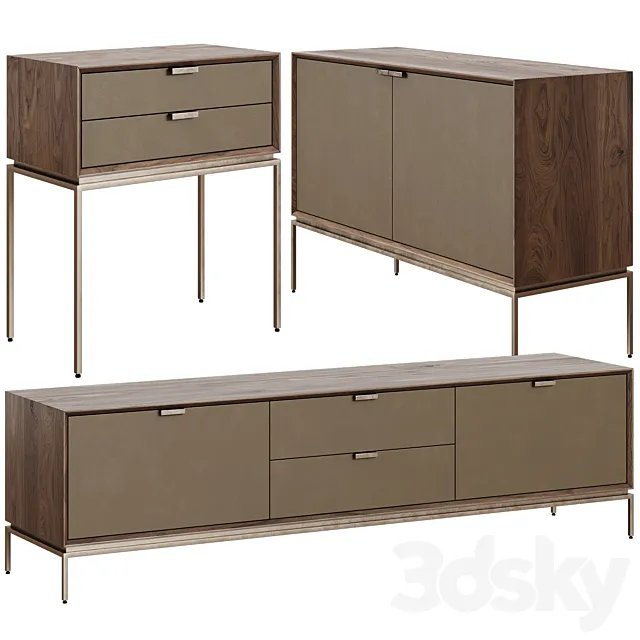 La Redoute Delina chest of drawers bedside table TV stand 3ds Max