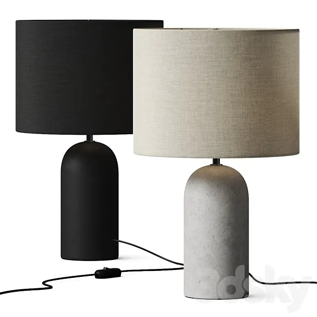 La Redoute Emna Concrete Table Lamp 3DSMax File