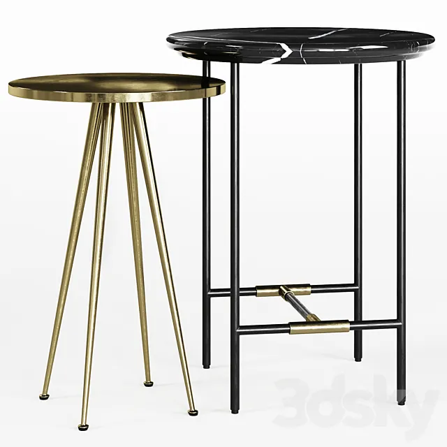 La Redoute side table Botello Luxore 3DS Max Model