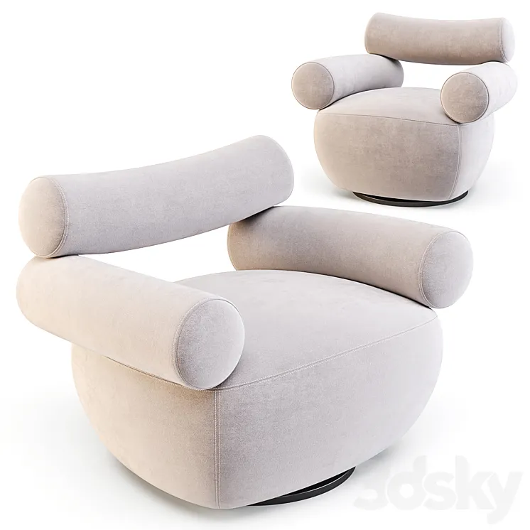 Labofa: Mallow – Lounge Chairs (Large and Small) 3DS Max