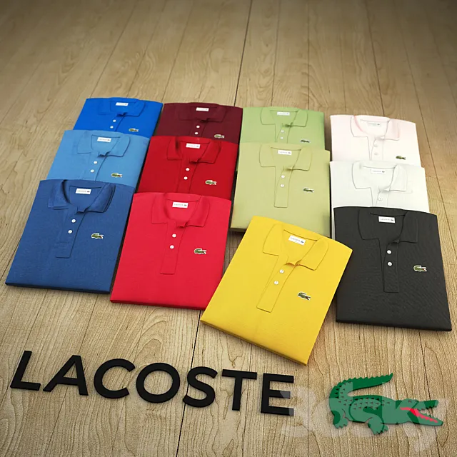 Lacoste T shirt 3DS Max Model