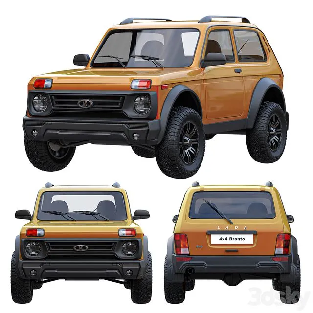 Lada Niva Bronto 4×4 3dsMax Model