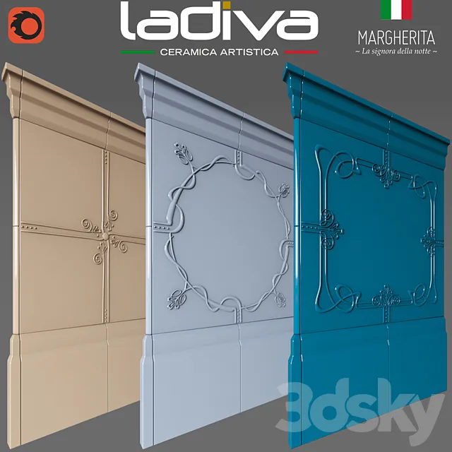 LaDiva Margherita tile 3ds Max