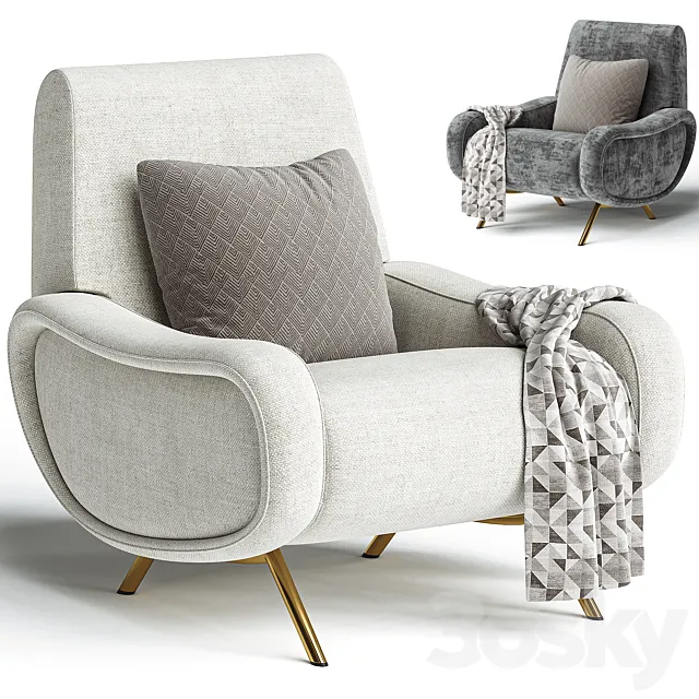 Lady armchair by Cassina 3ds Max