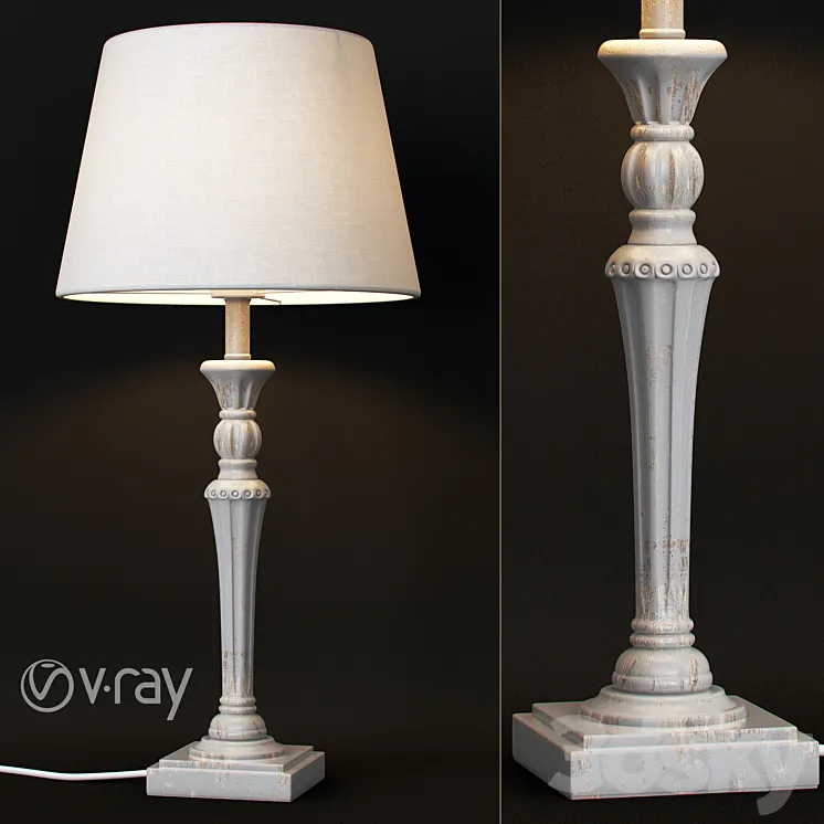 Lady table lamp 3DS Max Model