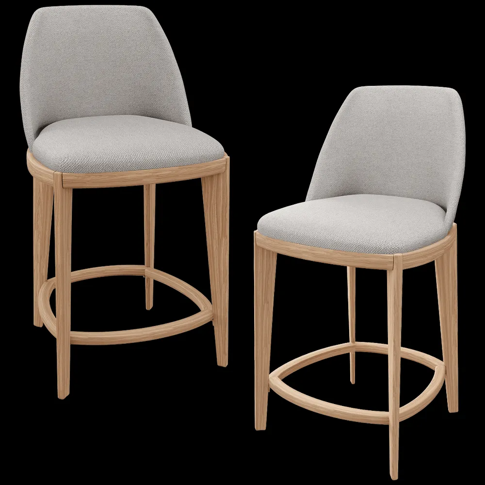 Lagom – Half-bar stool Fin Grey 3ds Max