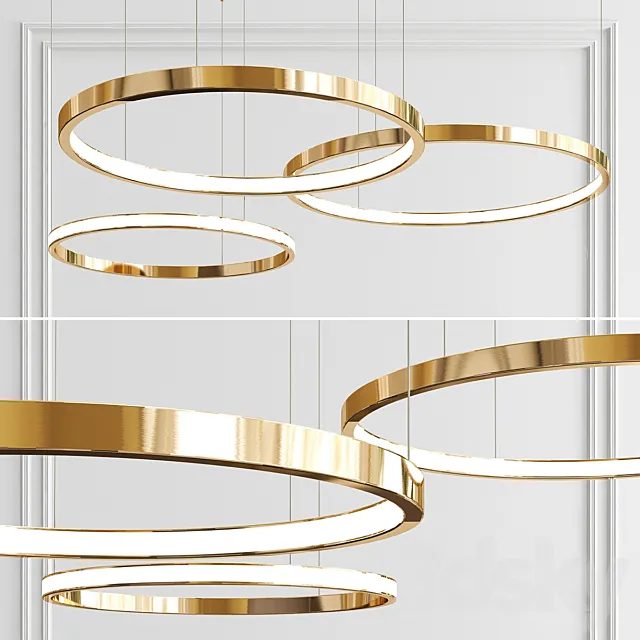 Lahti 100 Ring ?handelier 3DSMax File