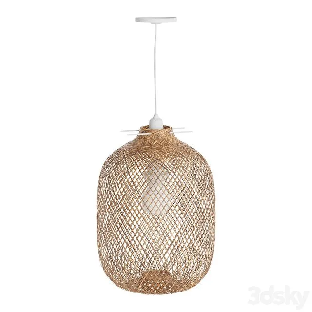 Laki Bamboo Pendant Light Shade 3dsMax Model