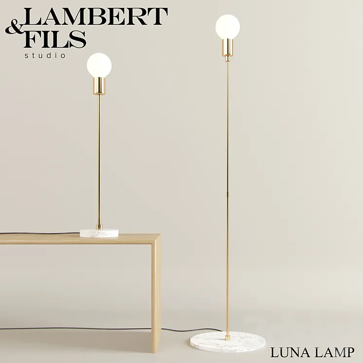 Lambert & Fils Luna Lamps 3DS Max